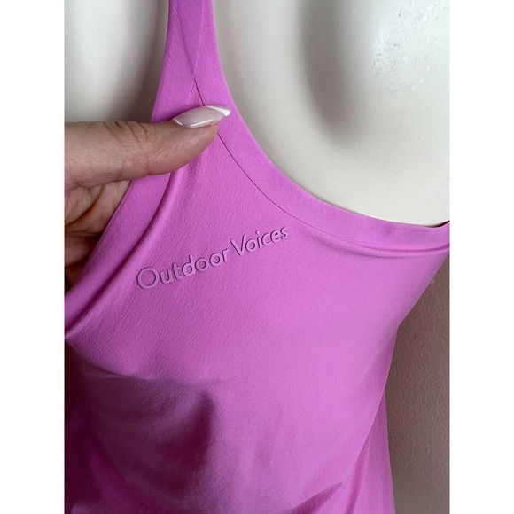 Outdoor Voices Exercise Dress M Womens Lightspeed Sleeveless Shelf Bra Shorts - Picture 9 of 12